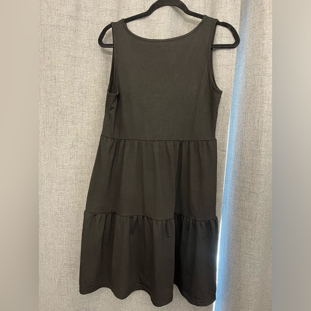 ANRABESS Womens Casual Tank Dress Sleeveless V Neck T Shirt Sundress Medium - Picture 10 of 11